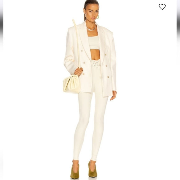 Year of Ours NWTs Ribbed Football Leggings Bone - Picture 4 of 7